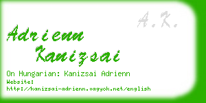 adrienn kanizsai business card